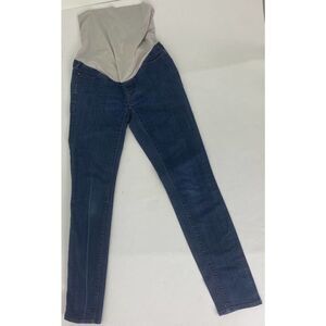 Ann Taylor LOFT Maternity Skinny Jeans Blue Full Panel Pregnancy - Size 2